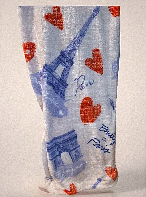 NWT Netflix EMILY in PARIS Cloud throw plush blanket 60 X 70 Eiffel Tower Hearts