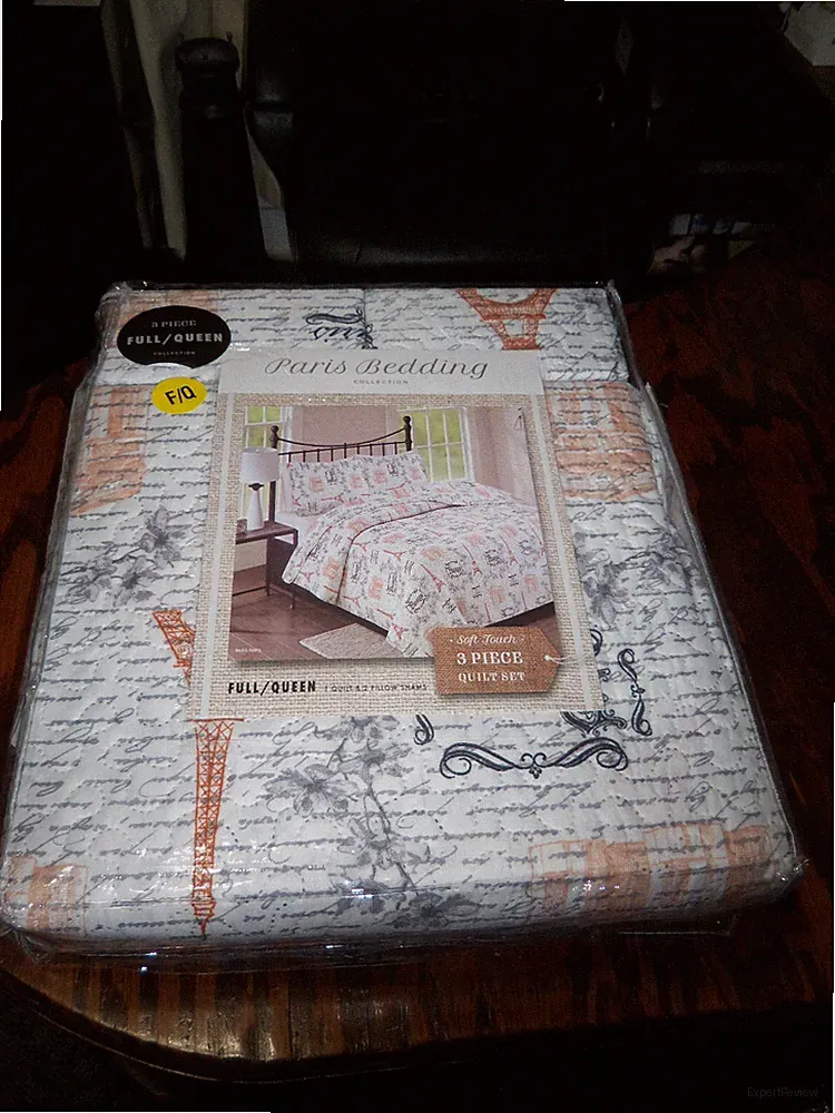 Paris Bedding Collection Full/Queen Eiffel Tower Quilt w/ Shams NEW