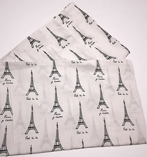 Paris Eiffel Tower Pillowcases Standard Pillow Cases Set Paris France Ooh La La